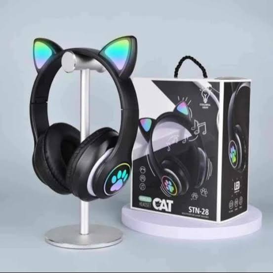 STN28 Girls Wireless Cat Headphone for Mobile, Laptop & PC