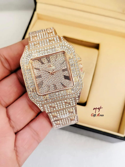 Man's Watch With Diamond Stone