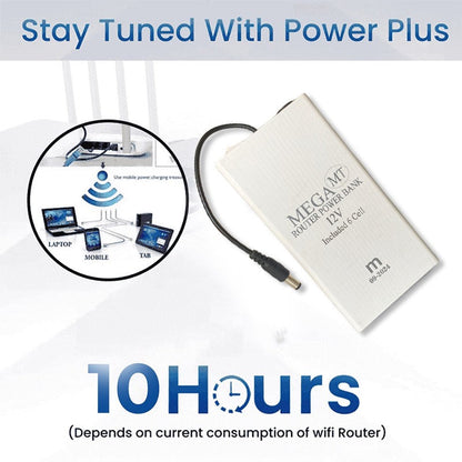 WiFi Router Power Bank Mini UPS with 8–10 Hours Long Battery Backup for Uninterrupted Internet, Load Shedding Solution