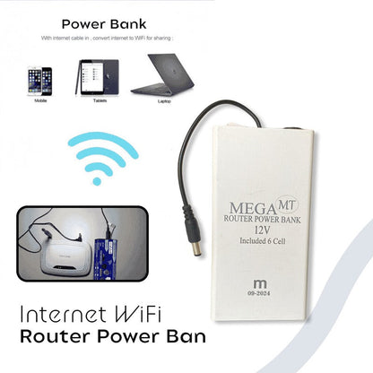 WiFi Router Power Bank Mini UPS with 8–10 Hours Long Battery Backup for Uninterrupted Internet, Load Shedding Solution