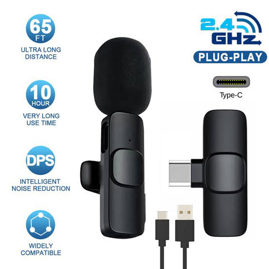 K8 Wireless Microphone For Mobile Type-C & Lightning