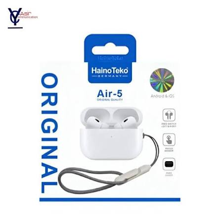Haino Teko Germany Air 5 Wireless Earphone – True Wireless, Bluetooth 5.0, Stereo Sound, Noise Cancelling, In-Ear Headphones