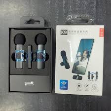K9 Dual Wireless Lavalier Microphones – Clip-On Collar Mics for C-Type & iPhone Devices