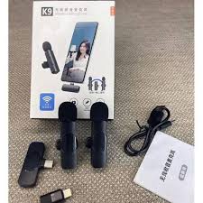 K9 Dual Wireless Lavalier Microphones – Clip-On Collar Mics for C-Type & iPhone Devices