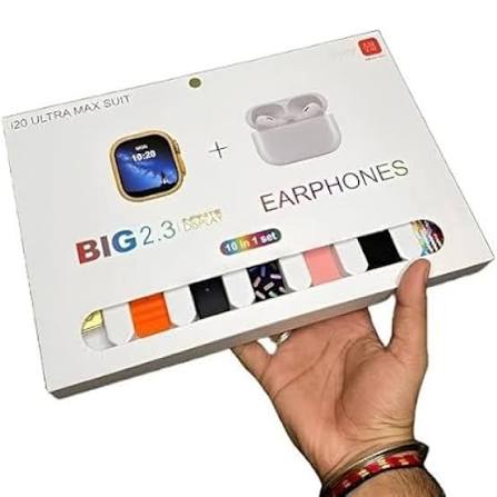 I20 Ultra 2 Max Big 2.3″ Smartwatch | Large Display | Bluetooth Calling | Fitness Tracking | Stylish Design