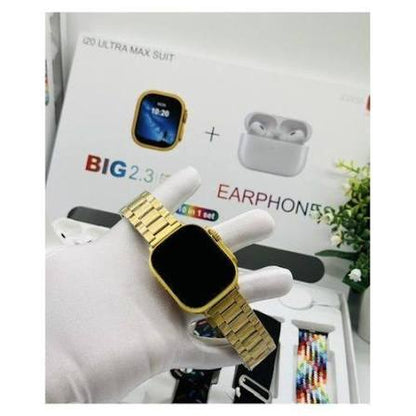 I20 Ultra 2 Max Big 2.3″ Smartwatch | Large Display | Bluetooth Calling | Fitness Tracking | Stylish Design