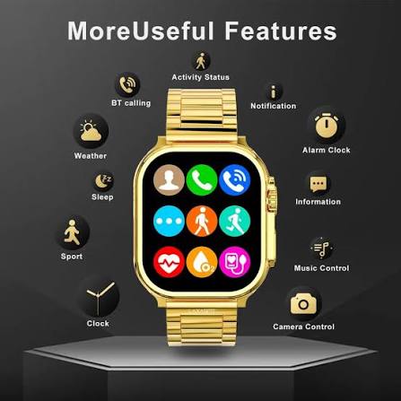 Ultra 9 Series Smart Watch – Golden Edition | Imported Premium Quality
